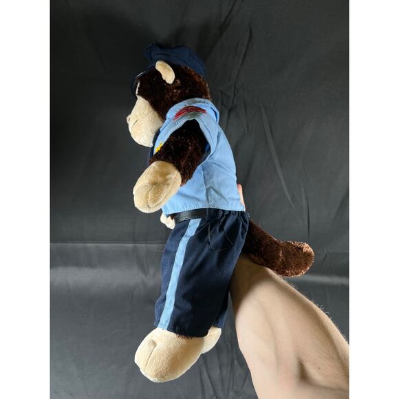 Build a Bear Workshop Brown Monkey 18" Plush W/ Police Outfit Good Condition BAB - Picture 5 of 10